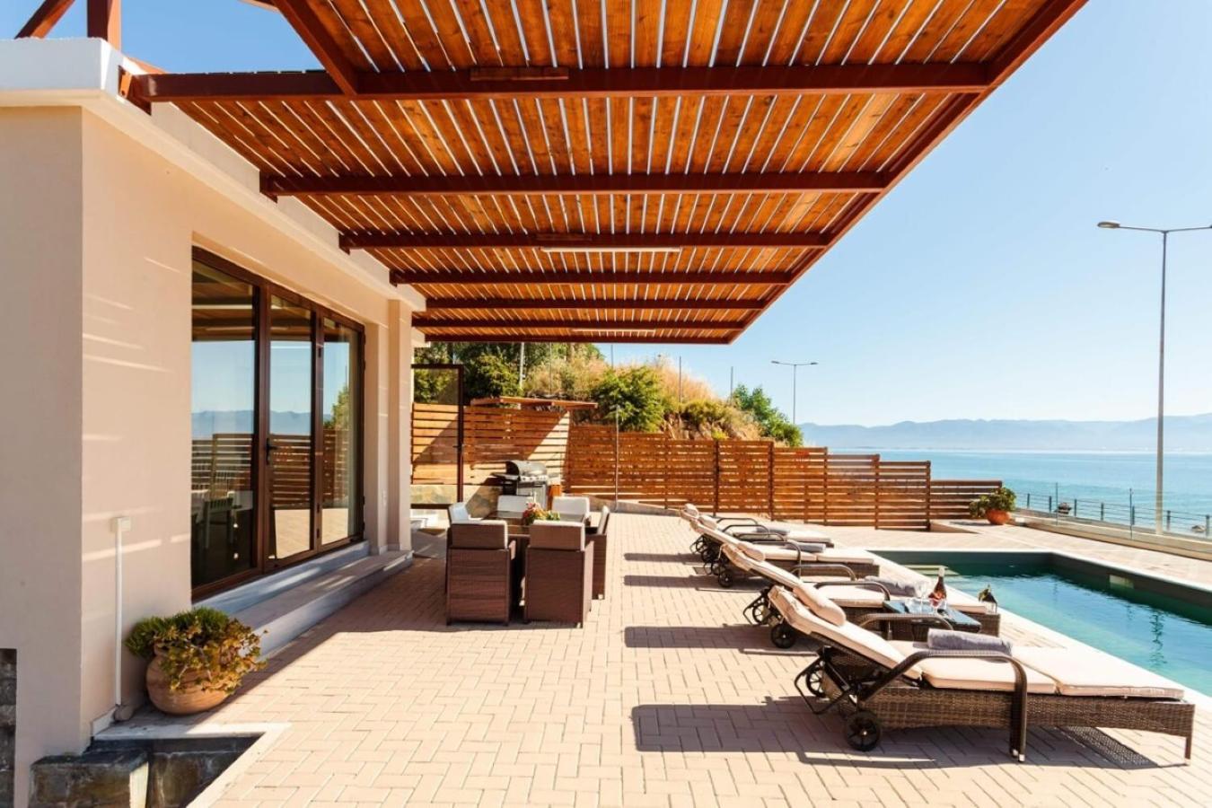Seaside Summer Bliss - Aurora Luxury Pool Paradise Petalídhion المظهر الخارجي الصورة